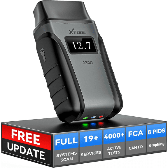 2026 XTOOL Anyscan A30D Wireless OBD2 Scanner Bluetooth Automotive Diagnostic Tool Bidirectional Scan Tool Engine Code Reader 19 Resets Free Update