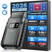 XTOOL A30M v2.0 Wireless OBD2 Scanner Bluetooth Bidirectional Scan Tool Engine Code Reader 26 Resets Crank Sensor Relearn Free Updates