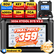 XTOOL D7S V2.0 Bidirectional Scan Tool, AI-Assisted Full System OBD2 Scanner with ECU Cod-ing PMI, 39+ Resets, FCA AutoAuth, AI-Assisted, 3-Year Updates
