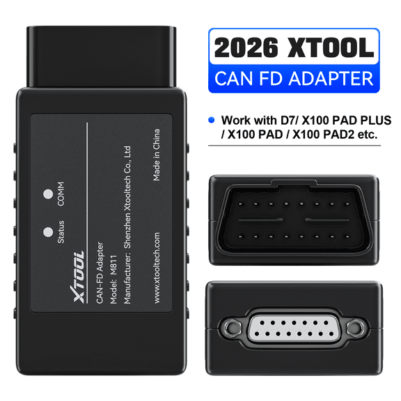 XTOOL CAN FD Adapter Diagnostic Tool For D7 X100 PAD PAD2/ PAD3/ A80 OBD Scanner