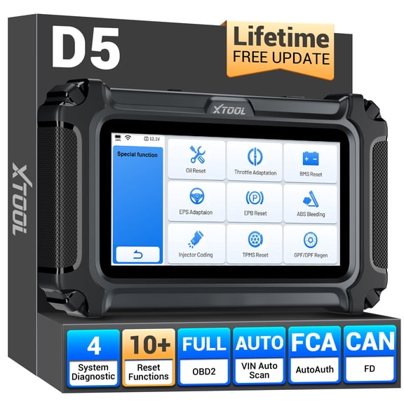 2026 XTOOL D5 obd2 Scanner Diagnostic Tool Check Engine Light Code Reader 4-System Car Scanner with 10 Resets Free Updates