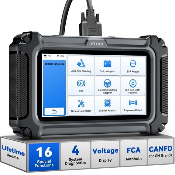 XTOOL D5S OBD2 Scanner Diagnostic Tool Code Reader for Cars & Trucks with 16 Resets, Crank Sensor Relearn,  Free Updates