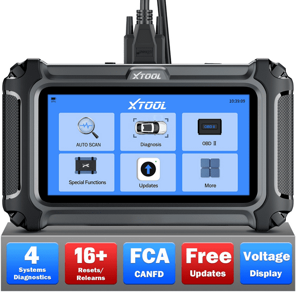 XTOOL D5S OBD2 Scanner Diagnostic Tool Code Reader for Cars & Trucks with 16 Resets, Crank Sensor Relearn,  Free Updates