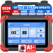XTOOL D7 V2.0 Bi-Directional Scan Tool, Ai-Assisted OBD2 Scanner Car Code Reader with ECU Cod-ing, Full System Scan, 36+ Services