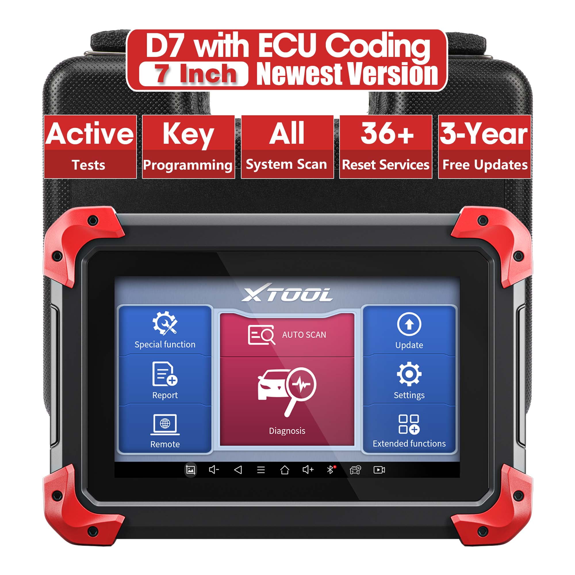 XTOOL D7 BiDirectional Automotive Scan Tool, Full System Diagnostic
