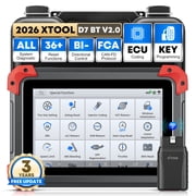XTOOL D7 BT V2.0 Bi-Directional Scan Tool, Full System OBD2 Scanner Bluetooth with ECU Cod-ing, FCA, 36+ Services, 3-Year Free Update