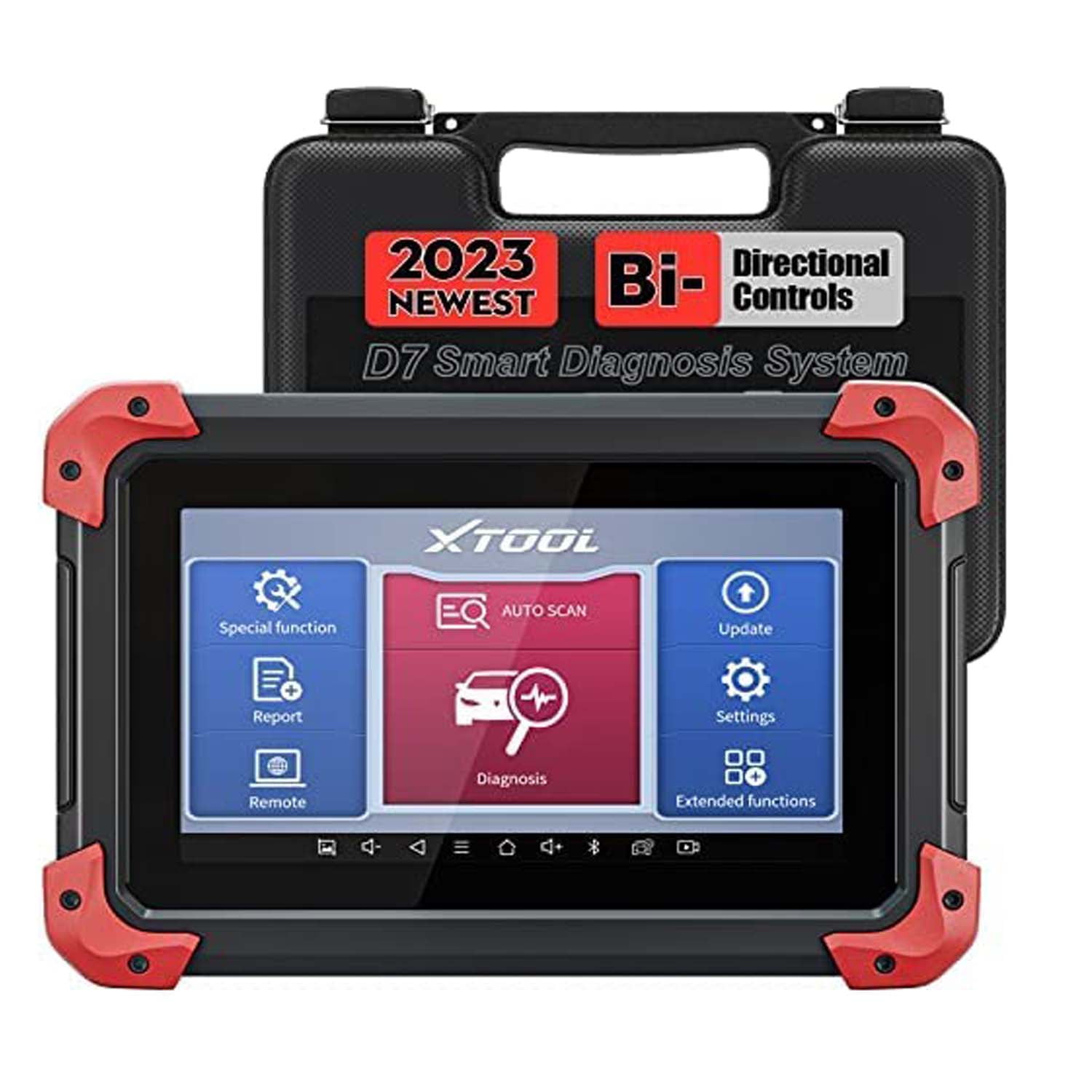 XTOOL D7 Bidirectional Scan Tool: 2024 Newest Automotive Scanner Diagnostic  Tool with ECU Coding, Active Tests, All System Scan, 36+ Resets