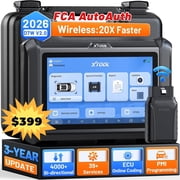 XTOOL D7W V2.0 Bluetooth OBD2 Scanner Diagnostic Tool All System Bidirectional Scan Tool, PMI, 39 Resets, FCA, 3 Years Free Update