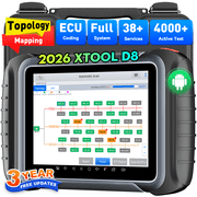XTOOL D8 Automotive OBD2 Scanner Bidirectional Scan Tool, Full System Car Diagnosis tool, PMI, Topology Mapping, 38+ Services