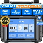 XTOOL D8S Automotive Diagnostic Scan Tool 2024 Newest with 3 Years Updates, CAN FD & DoIP, ECU Coding, Bi-Directional Control, 38+Resets, Key Fob Programmer, Full Diagnostics, Upgraded Ver. of D8