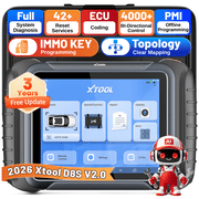XTOOL D8S Bidirectional Scan Tool with Topology Mapping, FCA AutoAuth, ECU Cod-ing, 42+ Resets, All Systems OBD2 Scanner Diagnostic Tool, 3-Year Free Update