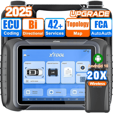 XTOOL D8W Wireless OBD2 Scanner Bidirectional Scan Tool  with ECU Cod-ing 42+ Resets Full Diagnostic Scanner for Car 3-Year Updates