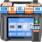 XTOOL D8W V2.0 Wireless Bidirectional OBD2 Scanner with Topology Map, AI-Assisted , ECU Cod-ing, PMI, FCA, CAN FD, DoIP, 42+ Resets, 3-Year Free Updates