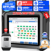 XTOOL D9S Automotive Diagnostic Tool OBD2 Scanner Bluetooth Bidirectional Scan Tool with Topology Mapping, Key Fob Pr0grammer, AI-Assisted, ECU Cod-ing, 45+ Resets, FCA, 3-Year Update