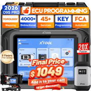 XTOOL D9S PRO ECU Pr0gramming Scan Tool, Wireless Bidirectional OBD2 Scanner with Topology Mapping, ECU Cod-ing, 45+ Services, FCA, CAN FD, DoIP, AI-Assisted, 3-Year Updates