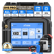 XTOOL D9S Pro Car OBD2 Scanner Bluetooth, Bi Directional Scan Tool, Full System Diagnostic Tool with KC501 M822 Key Pr0gramming Tool, 45 Services