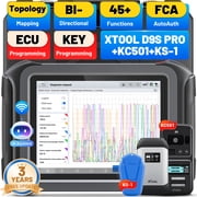 XTOOL D9S Pro Wireless Automotive Diagnostic Scanner, Bi Directional Scan Tool, Full System Diagnostic Tool with KC501 KS-1 Key Pr0gramming Tool, Topology Map, 45 Services