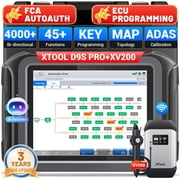 XTOOL D9S Pro Automotive OBD2 Scanner Bluetooth Diagnostic Tool with XV200 Endoscope, Bi Directional Scan Tool, Full System Diagnostic Tool, 45 Services