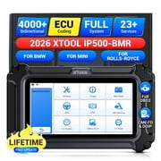 XTOOL IP500 OBD2 Scanner for BMW, Full Systems Bidirectional Scan Tool with ECU Cod-ing, Battery Registration Tool, All Services, Lifetime Free Update
