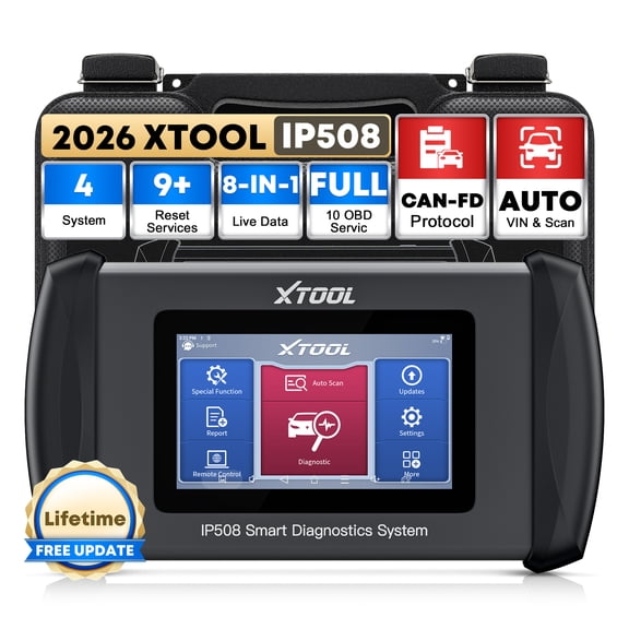 XTOOL IP508 OBD2 Scanner Diagnostic Scan Tool for Cars and Trucks, Engine ABS SRS Transmission Code Reader 9 Resets, Free Update