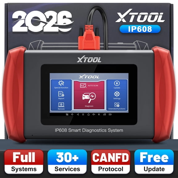 XTOOL IP608 Automotive OBD2 Scanner Diagnostic Tool All System Scan Tool 30+ Services Lifetime Free Updates