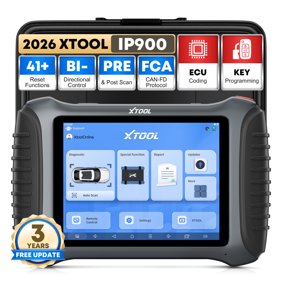 XTOOL IP900 Bidirectional Scan Tool AI-Assisted OBD2 Scanner Diagnostic Tool with ECU Cod-ing 41+ Services, FCA, 3-year Free Update