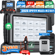 XTOOL IP919 MAX OBD2 Scanner J2534 Pr0gramming Tool + KC501 Key Fob Programmer, Bidirectional Scan Tool, ECU Cod-ing, Topology Map, 51+Resets