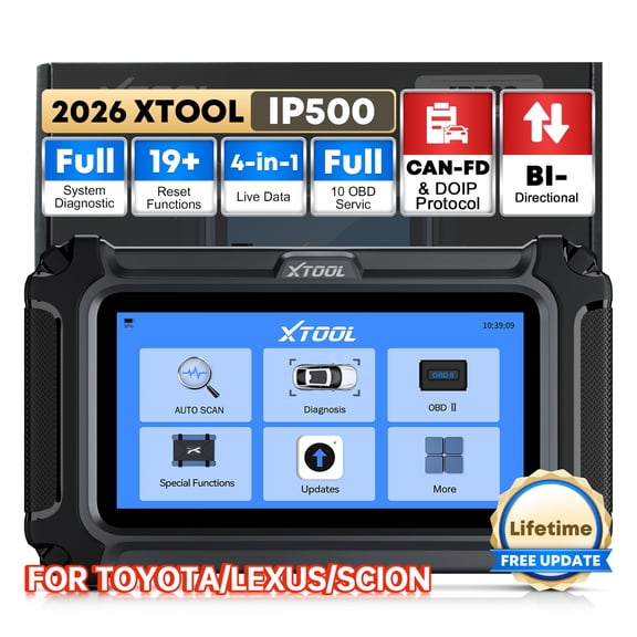 XTOOL IP500 for Toyota OBD2 Scanner Bidirectional Scan Tool for Toyota for Lexus for Scion All Resets Lifetime Free Updates