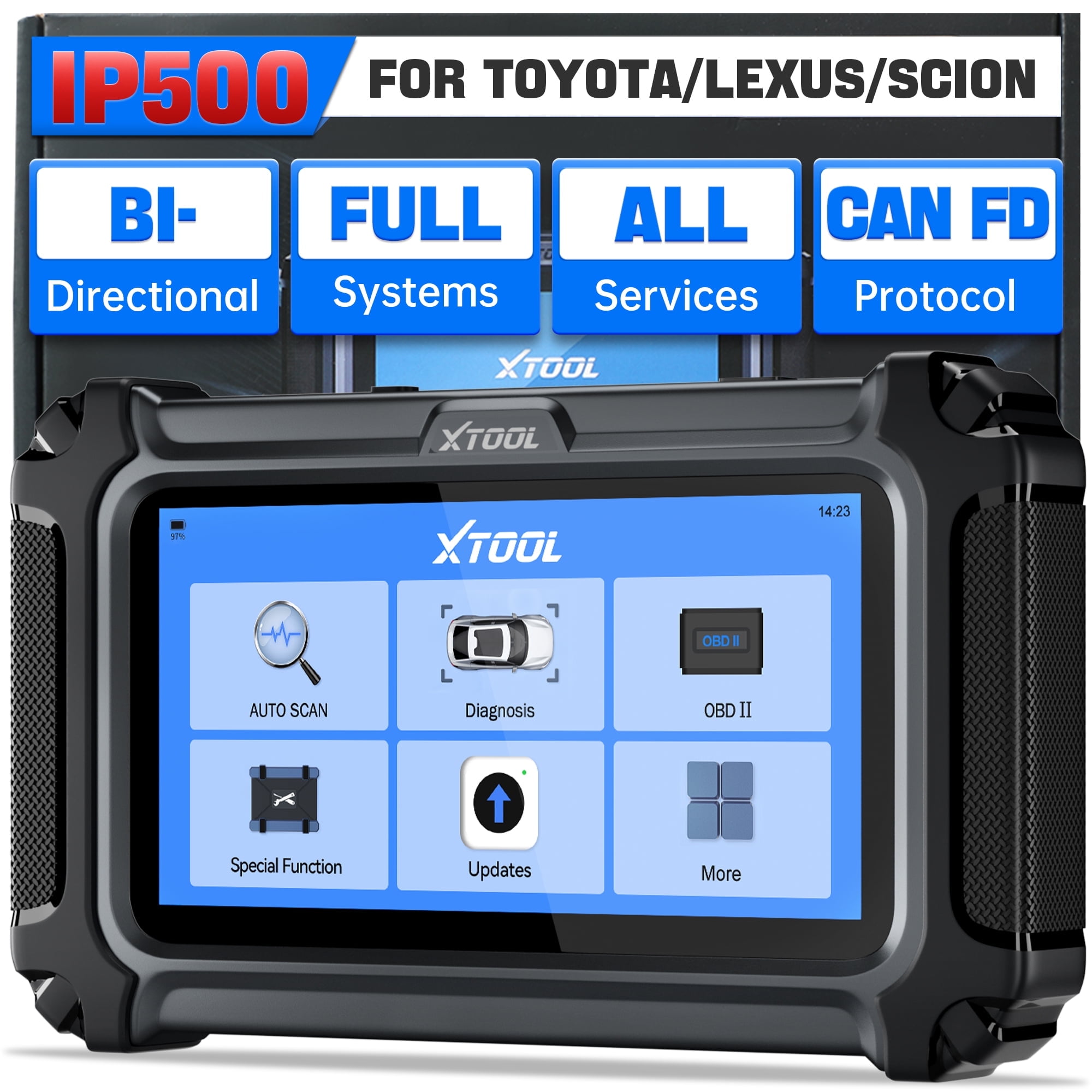 XTOOL InPlus IP500-TLS OBD2 Scanner Diagnostic Tool Bidirectional