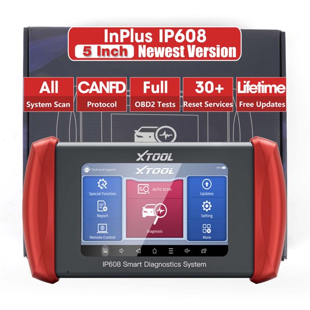 XTOOL InPlus IP608 Diagnostic Scan Tool, Automotive AllSystem Car