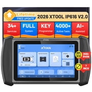 XTOOL IP616 V2.0 Bidirectional Scan Tool Key Fob Pr0grammer Lifetime Free Updates, AI-Assisted Full System OBD2 Scanner Diagnostic Tool with 34+ Resets, FCA AutoAuth