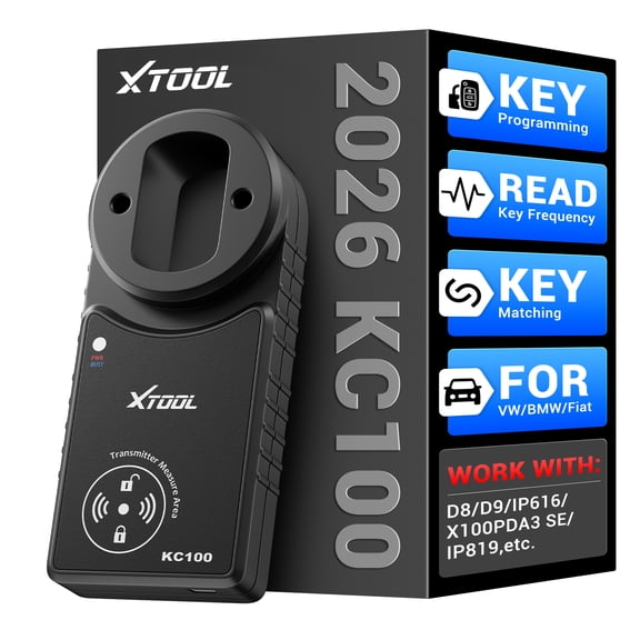 XTOOL KC100 Automotive Key Fob Programmer Tool for Toyota for Lexus Works with D7 D8S X100PADS D9S PRO IP616 OBD2 Scanner