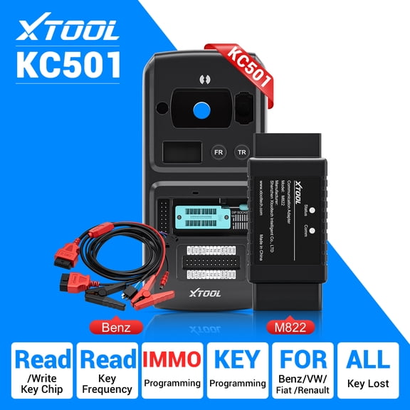 XTOOL KC501+ M822 for Benz Car Key Fob Pr0gramming Tool Set Work with XTOOL X100 PAD3/X100 MAX