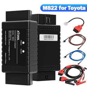 XTOOL M822 Adapter for Toyota 8A Chip All Key Lost Key Fob Programmer Work with X100MAX D9S PRO OBD2 Scanner