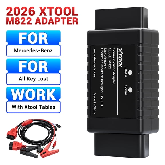XTOOL M822 Automotive Key Programmer for Mercedes-Benz All Key Lost For KC501+ D8/D9/PAD3