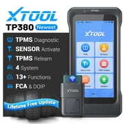 XTOOL TP380 TPMS Relearn Tool Universal Tire Pressure Sensor Pr0gramming Tool, 4 System OBD2 Scanner Diagnostic Tool, 13 Resets, Free Update