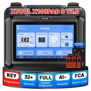 XTOOL X100 Pads Automotive AI-Assisted OBD2 Scanner Diagnostic Tool Key Fob Programmer with EEPROM Adapter Immobilizer, 32 Services