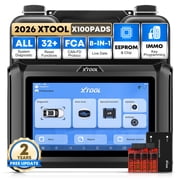 XTOOL X100 PADS Key Fob Programmer OBD2 Scanner, 2026 AI-Assisted Full-System Car Diagnostic Tool, 32+ Services, IMMO, EEPROM, FCA, 2-Year Free Updates