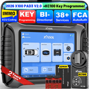 XTOOL X100 Pad 3 Auto Key Fob Programmer OBD2 Scanner, Bidirectional Scan Tool, IMMO, 38+ Services, All System Diagnostics, 2 Years Free Update