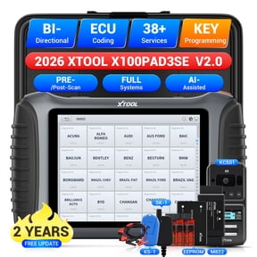 XTOOL X100PAD3 SE V2.0 Key Fob Programmer Full Set All System OBD2 Scanner Bi-Directional Scan Tool 38 Services IMMO 2-Year Free Update