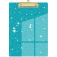 thumbnail image 1 of XTORKIT Glitter Clipboard,Clip Board,Fashion Glitter Clip Board with Low Profile Gold Clip,Designed for Classroom School and Office Use,A4 Letter Size 9 X 12.5,Office Supplies,Green, 1 of 5