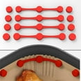 thumbnail image 1 of XTORKIT Magnet Silicone Buckle,Air Fryer Magnet Silicone Buckle,High Temperature Cooking Tools,Prevent Touching Heating Element to Burn(Red), 1 of 5
