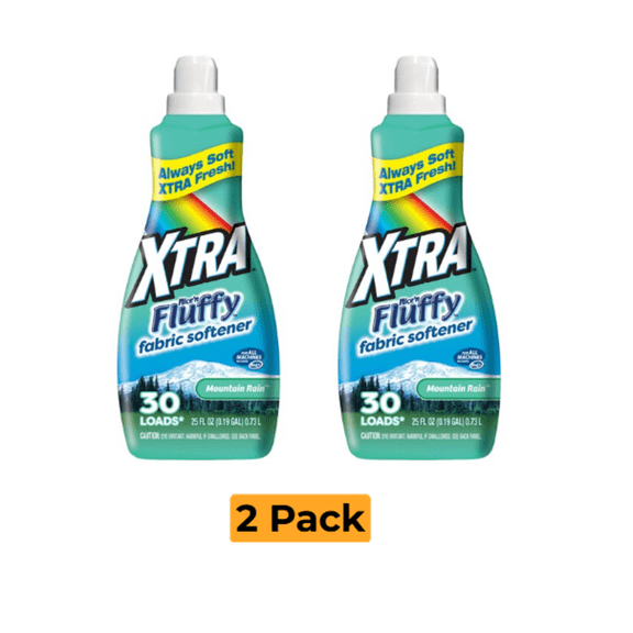 XTRA Nice'N Fluffy 25 oz. Mountain Rain Liquid Fabric Softener - 2 Pack
