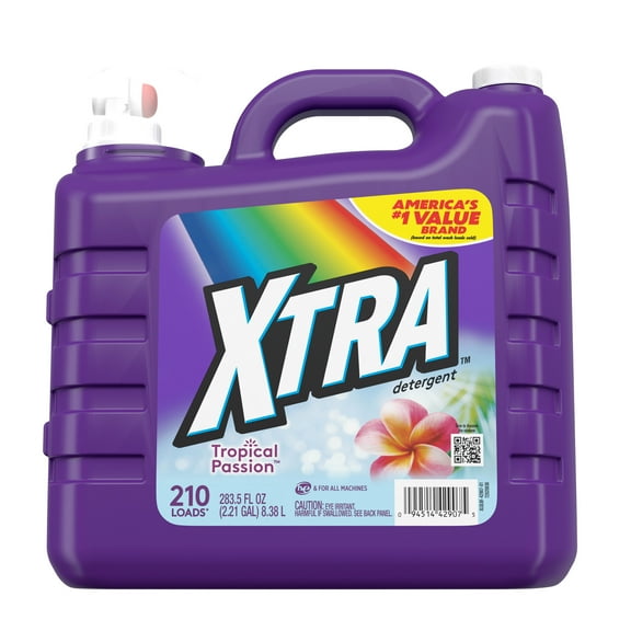 XTRA Tropical Passion, 210 Loads Liquid Laundry Detergent, 283.5 Fl oz