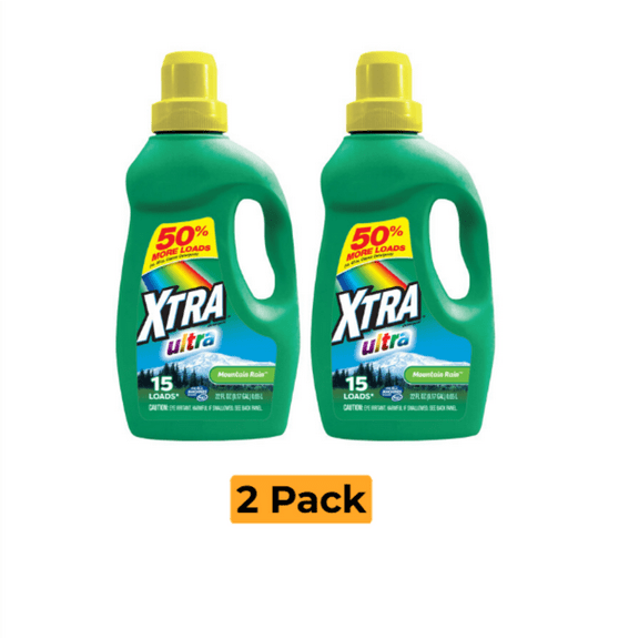 XTRA Ultra 22 oz. Mountain Rain Liquid Laundry Detergent - 2 Pack