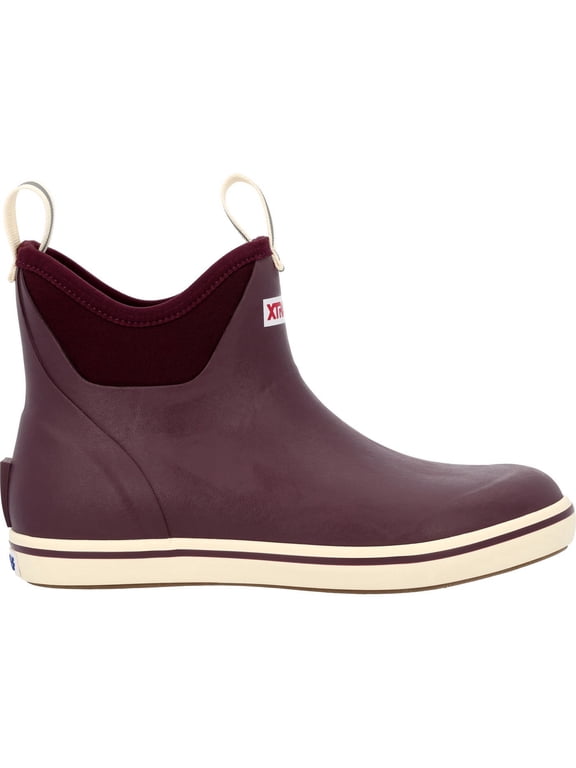 Women's Ankle Deck Boot, Fig, Size 8(M)
