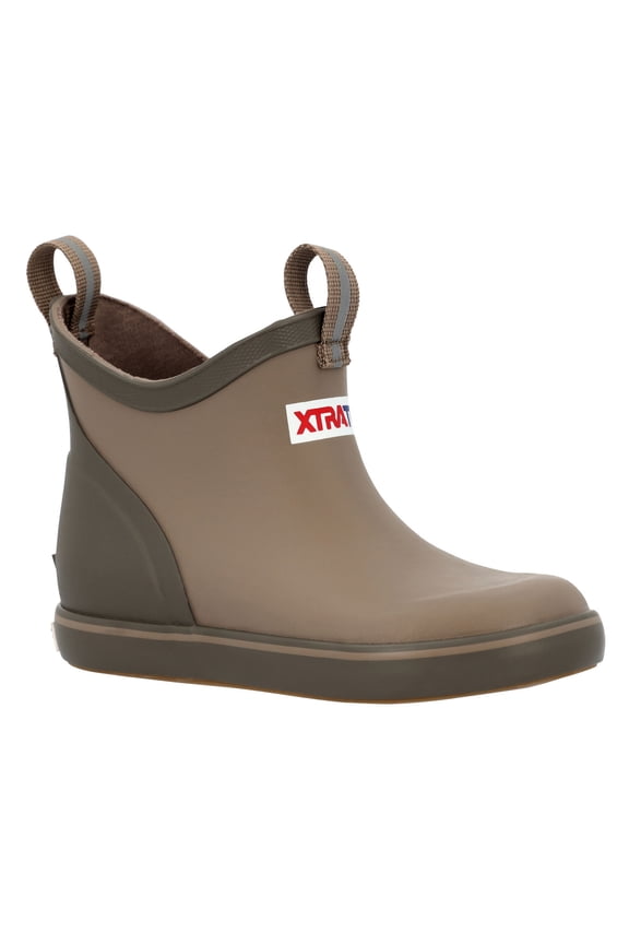 Big Kids 4in ADB Earth Brown Ankle Deck Boots, Size: 5 (XKAB901Y-5)