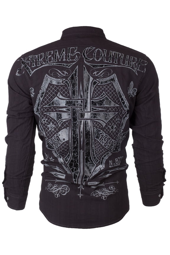 Men's Long Sleeve Rattle Button Down Shirt