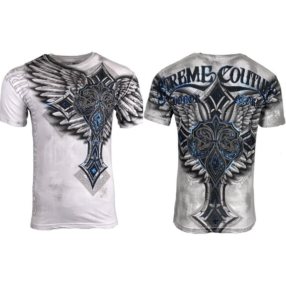 XTREME COUTURE Men's Short Sleeve LAST BLOW Crewneck T-Shirt