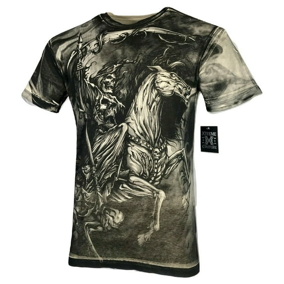 XTREME COUTURE by AFFLICTION Men's T-Shirt DARK HORSE Biker Biker